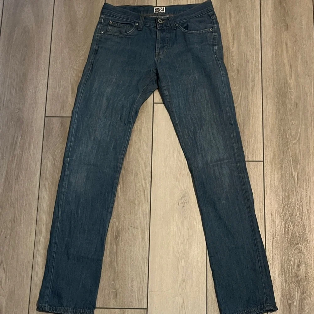 Naked & Famous Denim Mid Blue Skinny Jeans - size 32 - Picture 1 of 6